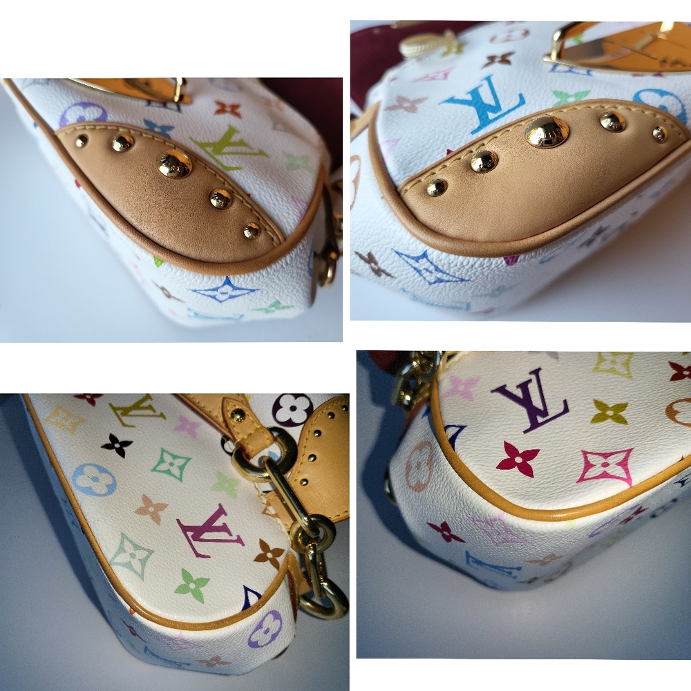 🔥SOLD🔥LOUIS VUITTON Marilyn White Multicolor Shoulder Bag - Picture 9 of 17